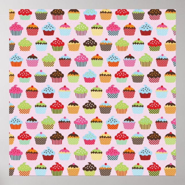 Cute Cupcakes Poster (Front)