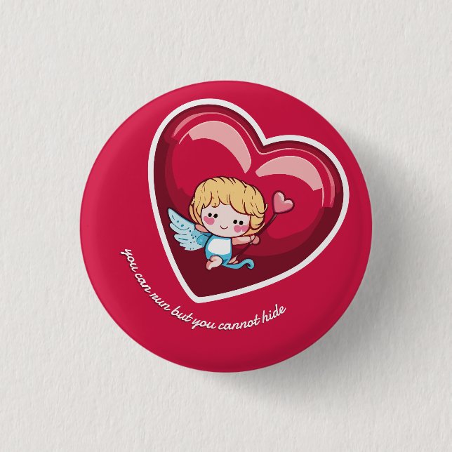 Cute Cupid 3 Cm Round Badge (Front)