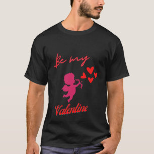 Cute Cupid Aesthetic Be My Valentine  Red Hearts T-Shirt
