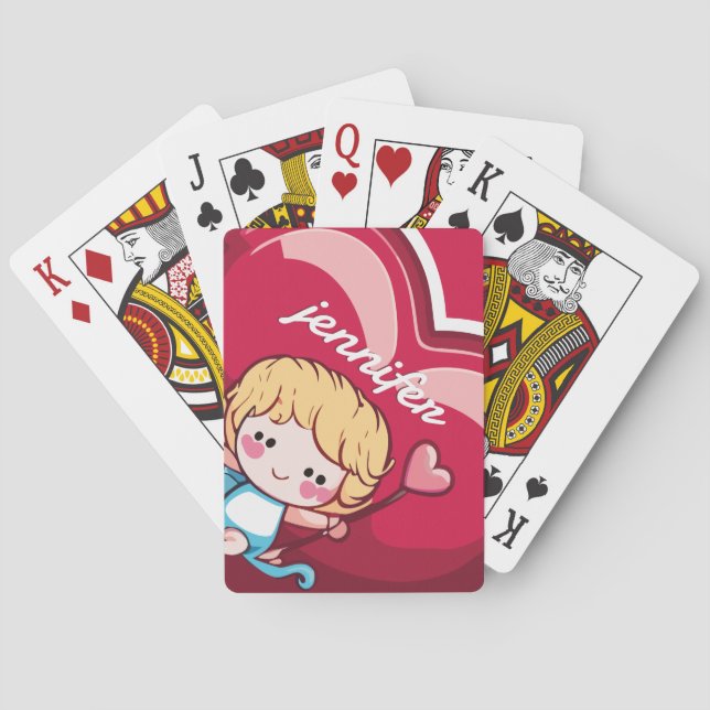 Cute Cupid Playing Cards (Back)