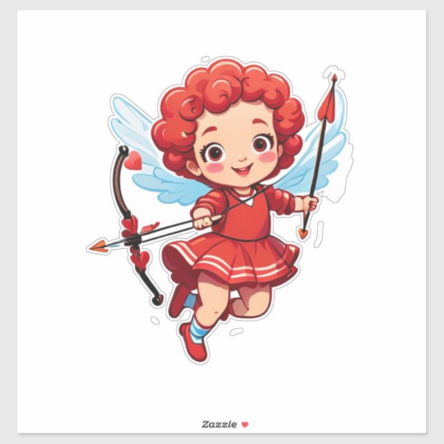 Cute Cupid With Bow And Arrow (Sheet)