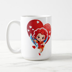 Cute Cupid With Bow And Arrow Coffee Mug