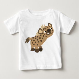 Cute Curious Cartoon Hyena Baby T-Shirt