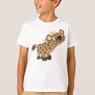Cute Curious Cartoon Hyena Children T-Shirt