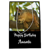 Cute & Curious Squirrel Nature Photo - Birthday