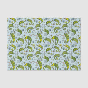 Cute Curly Chameleon Reptile Lovely Lizard Tissue Paper