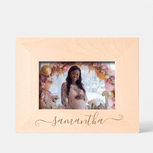 Cute Curly Signature Name Etched Frames