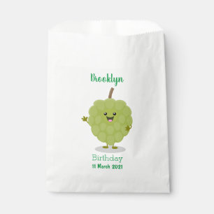 Cute custard apple cherimoya cartoon favour bag