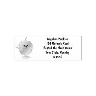 Cute custard apple cherimoya cartoon self-inking stamp