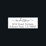 Cute Custom Address Stamp With Script Font<br><div class="desc">Customise your stamp by including the names,  address.</div>