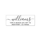 Cute Custom Address Stamp With Script Font