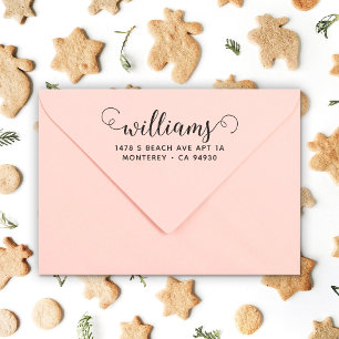 Cute Custom Address Stamp With Script Font