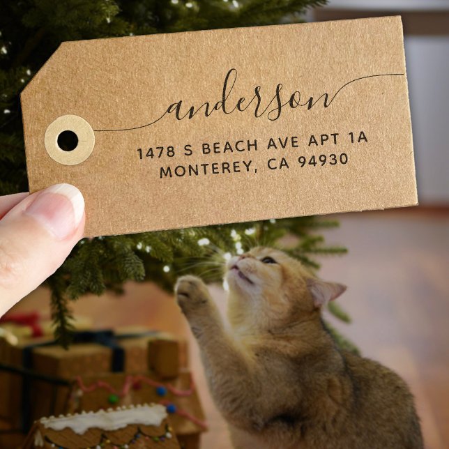Cute Custom Address Stamp With Script Font (Creator Uploaded)