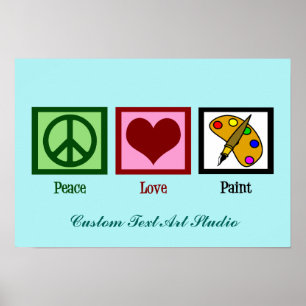 Cute Custom Art Studio Poster