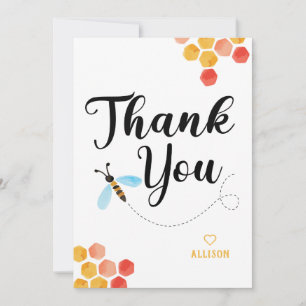 Cute Custom BEE Thank You Card
