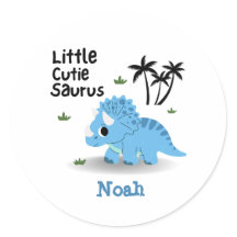 Cute Custom Blue Baby Dino