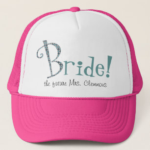Cute Custom Bride Trucker Hat