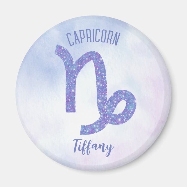 Cute Custom Capricorn Astrology Sign Magnet (Front)