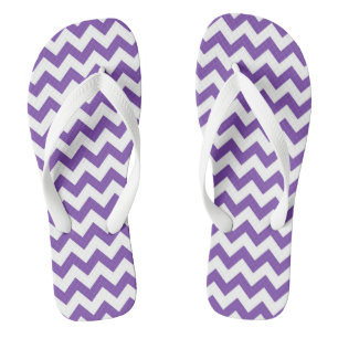 Cute Custom Chevron Patterned Flip Flops