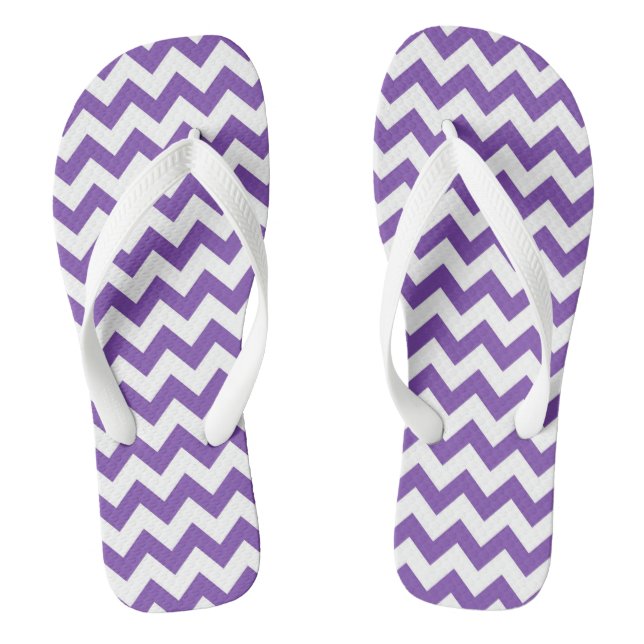 Cute Custom Chevron Patterned Flip Flops (Footbed)