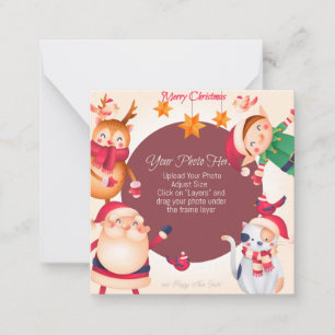 Cute Custom Christmas Note Card