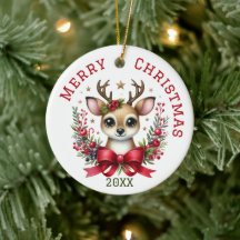 Cute Custom Deer Christmas