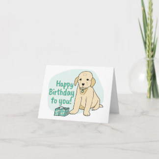 Cute Custom Dog Birthday Card with Photo for kids