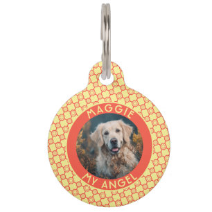 Cute Custom Dog Lover Present Hexagon Pet Tag