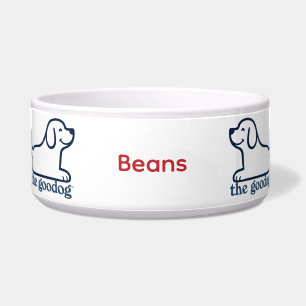 Cute Custom Dog Navy Outline Silhouette