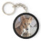 Cute Custom Dog Pet Photo and Name Keychain