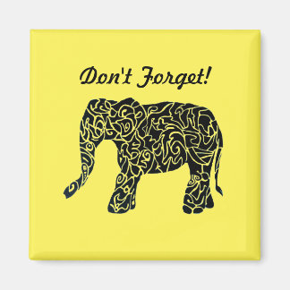 Cute Custom Elephant Magnet