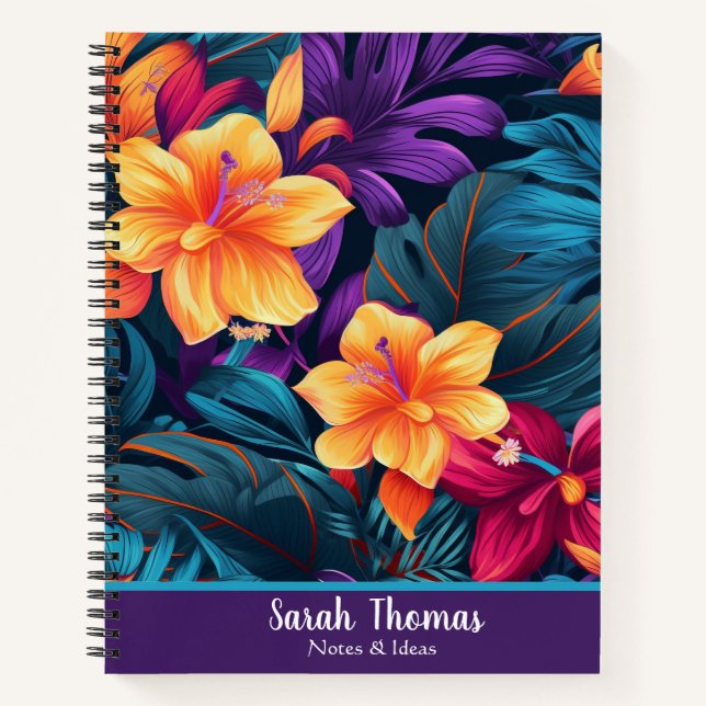 Cute Custom Floral Journal (Front)