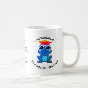 Cute Custom Frog Kindergarten Graduation Coffee Mug