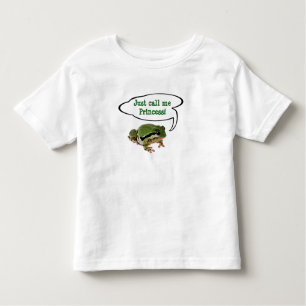 Cute Custom Frog Princess Photograph Toddler T-Shirt