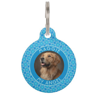Cute Custom Fur Parent Gift Ethnic Pattern Pet Tag