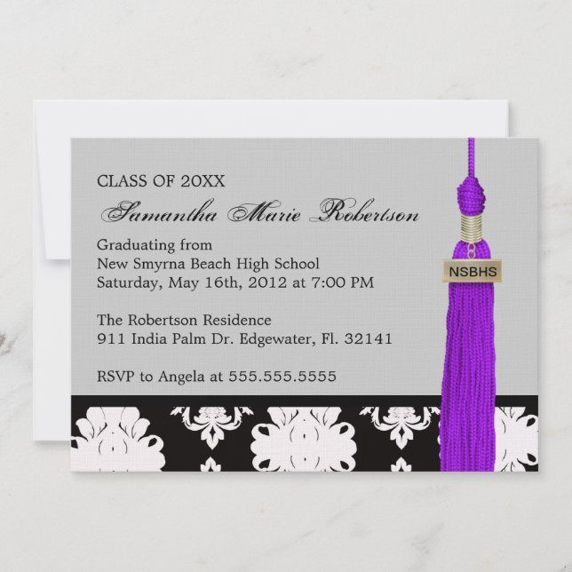 Cute Custom Graduation Invitation (Front)