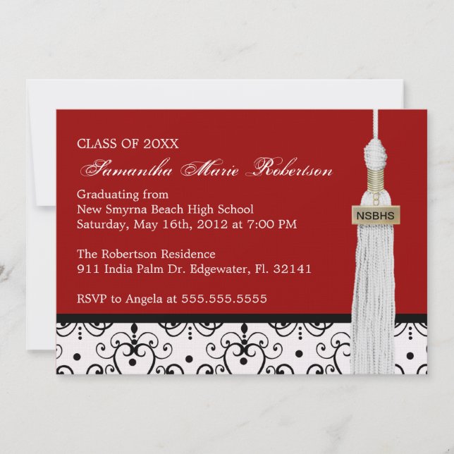 Cute Custom Graduation Invitation (Front)