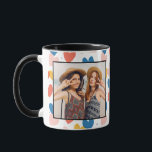 Cute Custom Heart Photo Mug<br><div class="desc">Surprise your friend,  mum,  daughter or bff with this custom photo mug.</div>