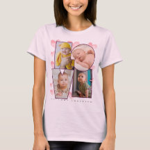 Cute custom love template photo pink hearts