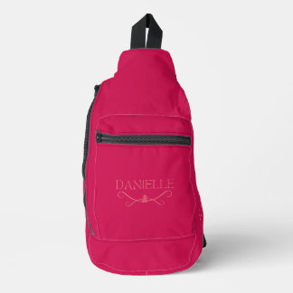 Cute Custom Magenta & Pink "Ballet Everyday" Sling Bag