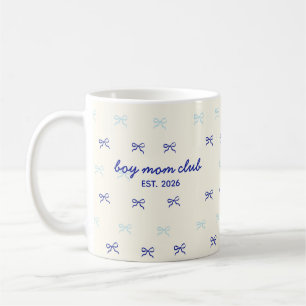 Cute Custom Name Bow Pattern Coffee Mug