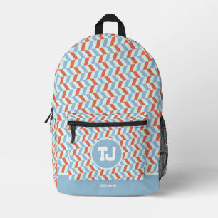 Cute Custom Name High School Monogram  Printed Backpack
