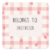 Cute Custom Name Label