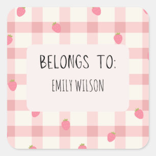 Cute Custom Name Label