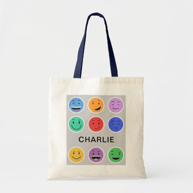 Cute custom name tote bags (Front)