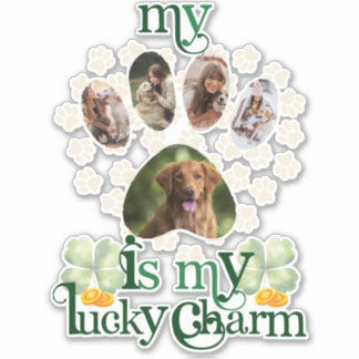 Cute Custom Paw Photos Dog St Patrick's Day