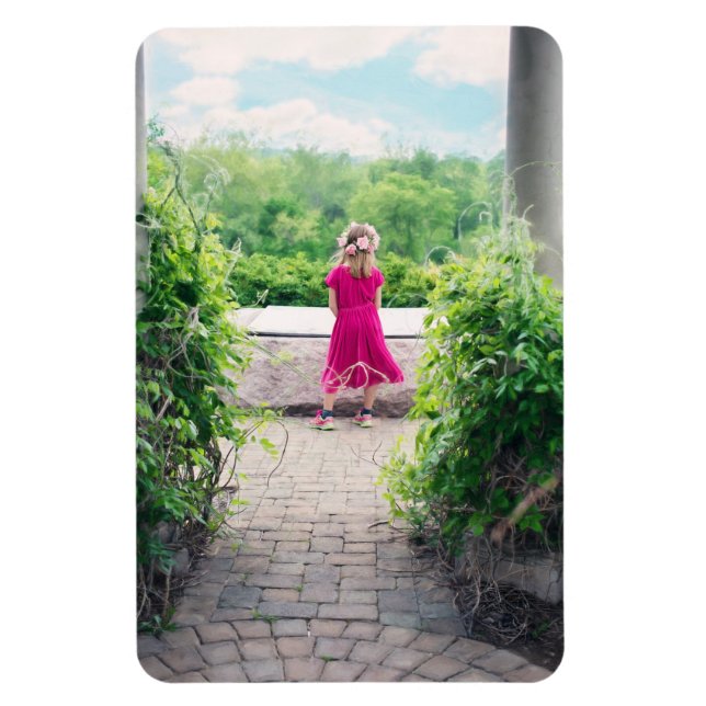 Cute Custom Personalised Child Photo Template Magnet (Vertical)