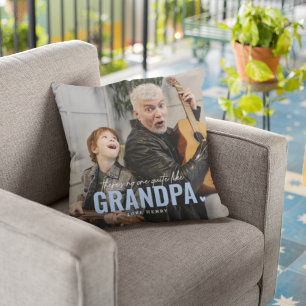 Cute Custom Photo Keepsake GRANDPA Gift Cushion