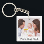 Cute Custom Photo & Name Text Acrylic Key Ring<br><div class="desc">Here at AdeliaGifts we love this Cute Custom Photo & Name Text Acrylic Keychain and we think you will love it too. 
The perfect gift or just treat yourself! 
We have a HUGE selection of products with most designs available for Men,  Women and Kids. Check them out!</div>
