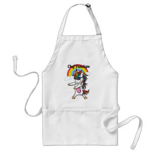 Cute Custom Rainbow Unicorn Standard Apron